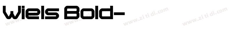 Wiels Bold字体转换